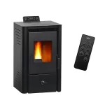 Poêle à granulés air Anita 9,4 kW Noir Sannover