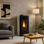 Poêle à granulés air Anita 11,6 kW Blanc Sannover – Image 3