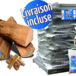 Bois de chauffage – Bûches 40 cm, 3.32m³, 4.5 stères + 16 sacs bois d’allumage