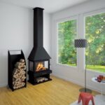 Cheminée à bois 3 vitres - BRONPI Huesca 10 kW