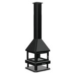 Cheminée à bois centrale 4 vitres - BRONPI Huelva 15 kW – Image 6