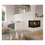 Insert à bois 2 vitres ventilé canalisable - BRONPI Paris 70 EI 11 kW – Image 6