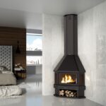 Cheminée à bois d'angle - BRONPI Lorca - R 14 kW